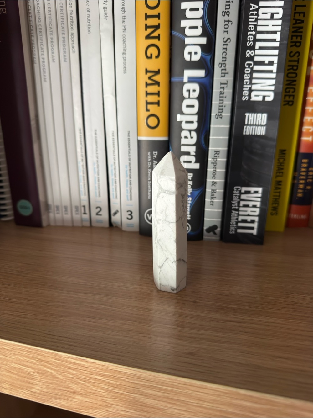 White Howlite Crystal Tower Point
